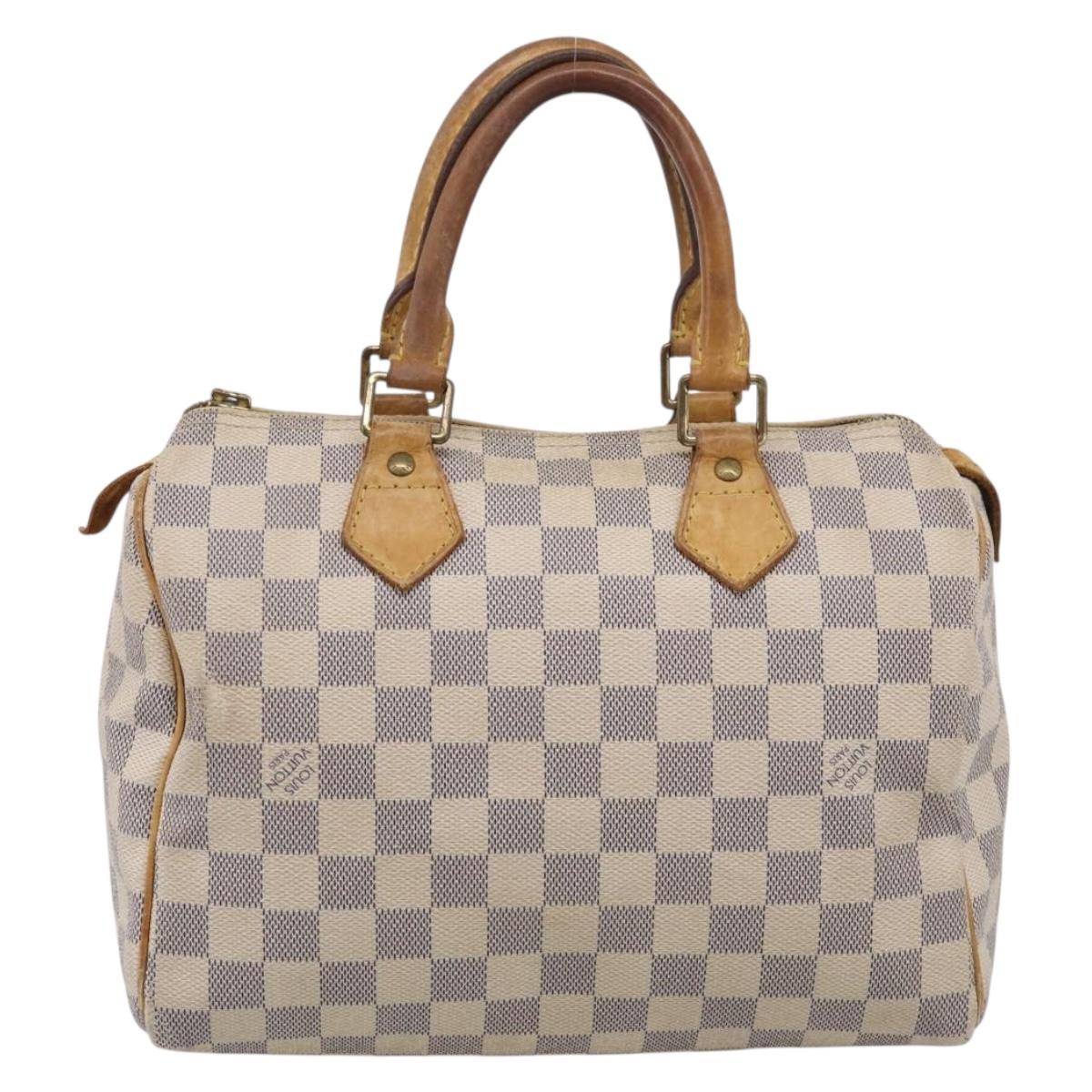 LOUIS VUITTON Damier Azur Speedy 25 Hand Bag N41534 LV Auth 216135