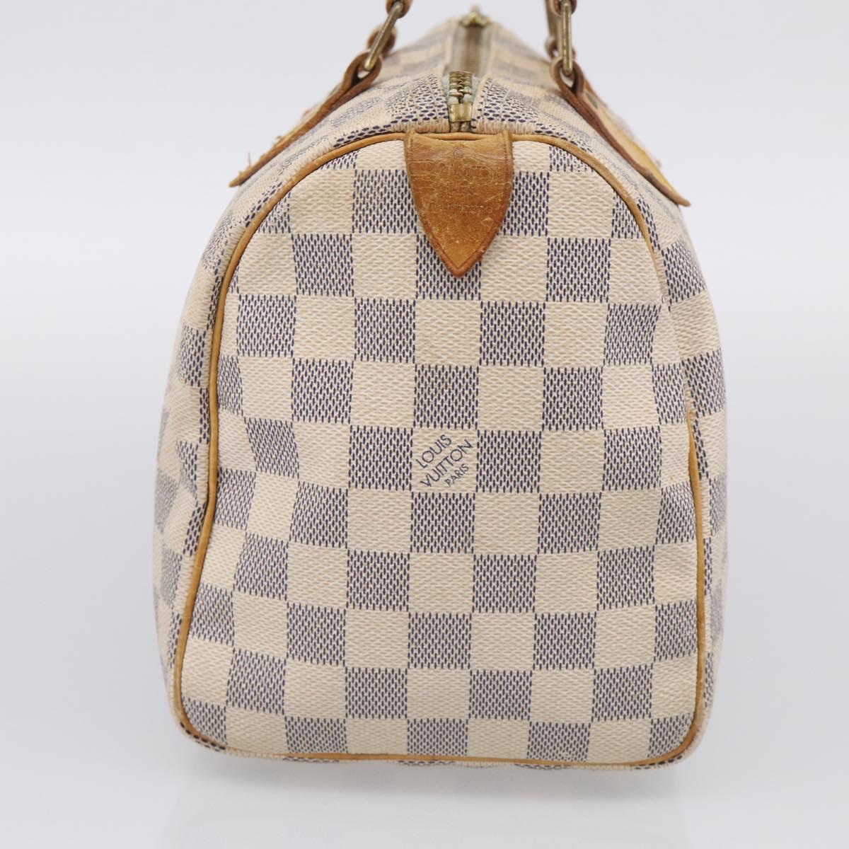 LOUIS VUITTON Damier Azur Speedy 25 Hand Bag N41534 LV Auth 216135