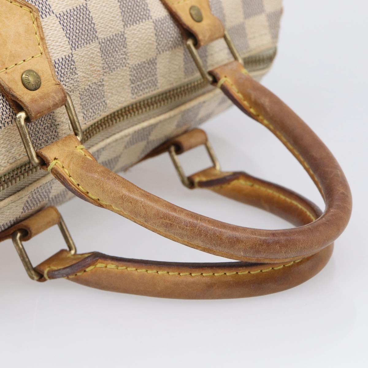 LOUIS VUITTON Damier Azur Speedy 25 Hand Bag N41534 LV Auth 216135