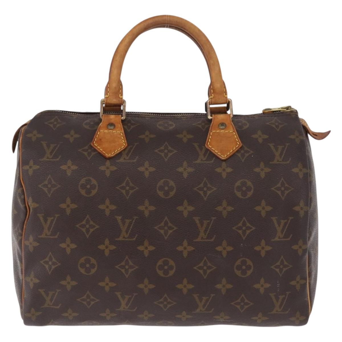 LOUIS VUITTON Monogram Speedy 30 Hand Bag M41526 LV Auth 216139
