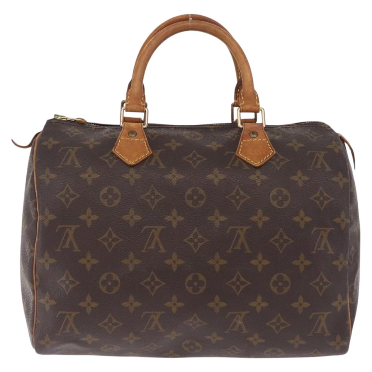LOUIS VUITTON Monogram Speedy 30 Hand Bag M41526 LV Auth 216139