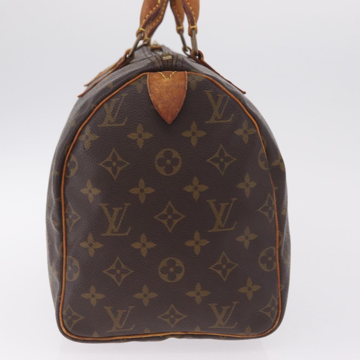 LOUIS VUITTON Monogram Speedy 30 Hand Bag M41526 LV Auth 216139
