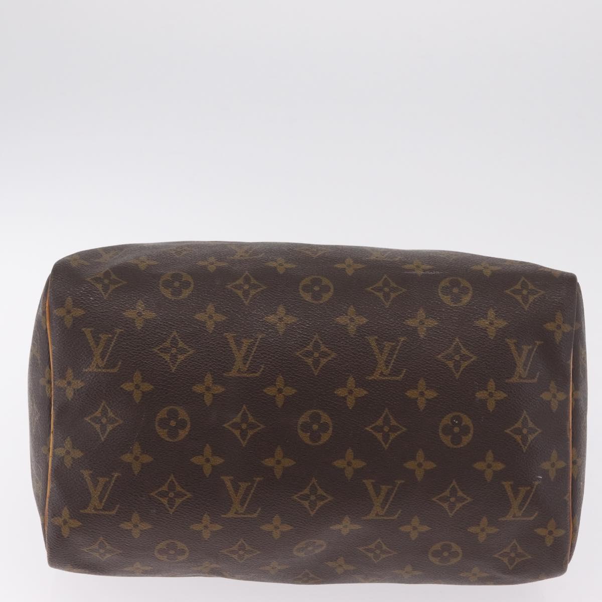 LOUIS VUITTON Monogram Speedy 30 Hand Bag M41526 LV Auth 216139