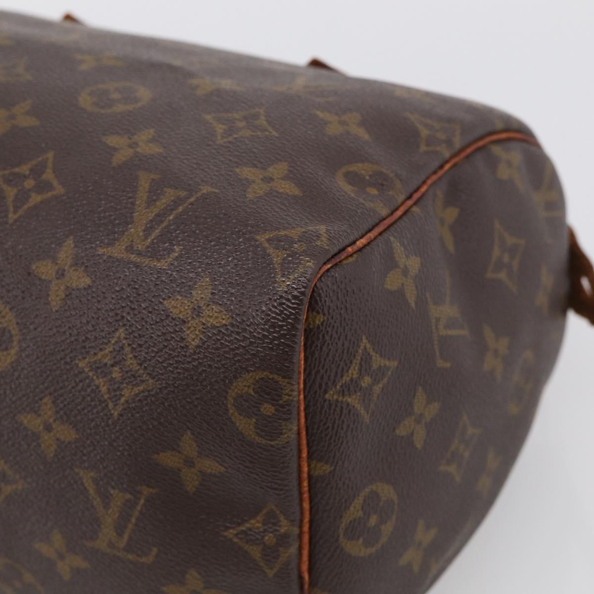 LOUIS VUITTON Monogram Speedy 25 Hand Bag M41528 LV Auth 216140