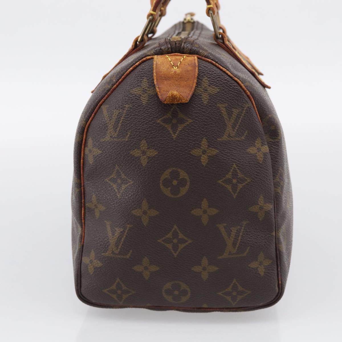 LOUIS VUITTON Monogram Speedy 25 Hand Bag M41528 LV Auth 216140