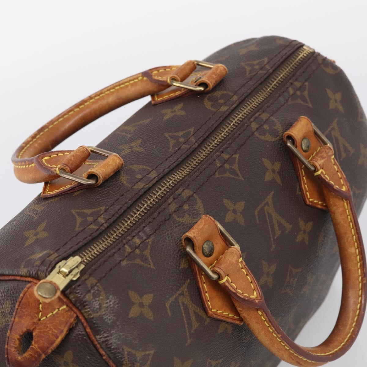 LOUIS VUITTON Monogram Speedy 25 Hand Bag M41528 LV Auth 216140