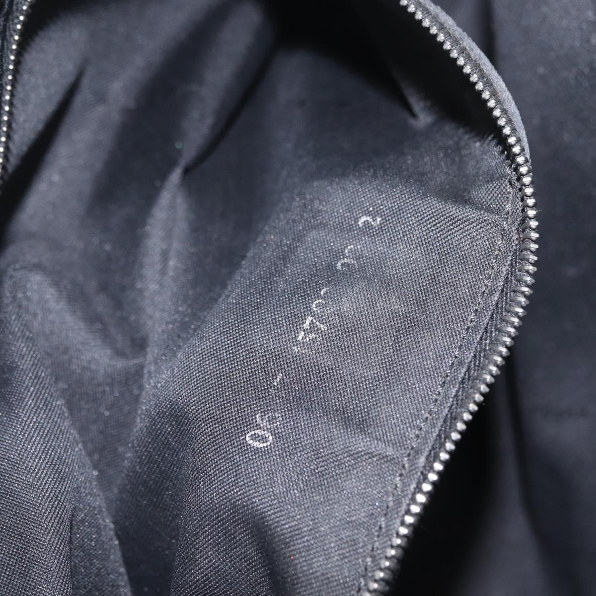 FENDI Tote Bag Nylon Black Silver Auth 216166A