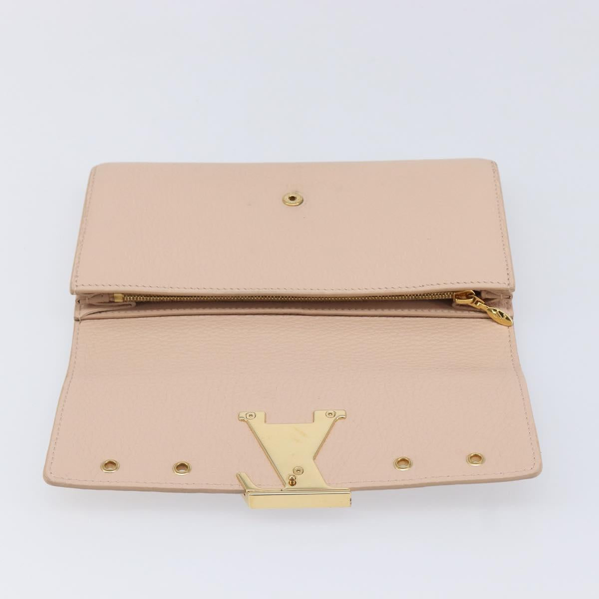 LOUIS VUITTON Portefeuille Capsine Wallet Taurillon Clemence M62763 Auth 216169V