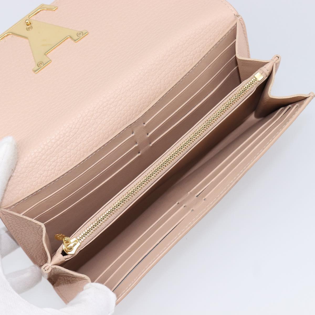 LOUIS VUITTON Portefeuille Capsine Wallet Taurillon Clemence M62763 Auth 216169V