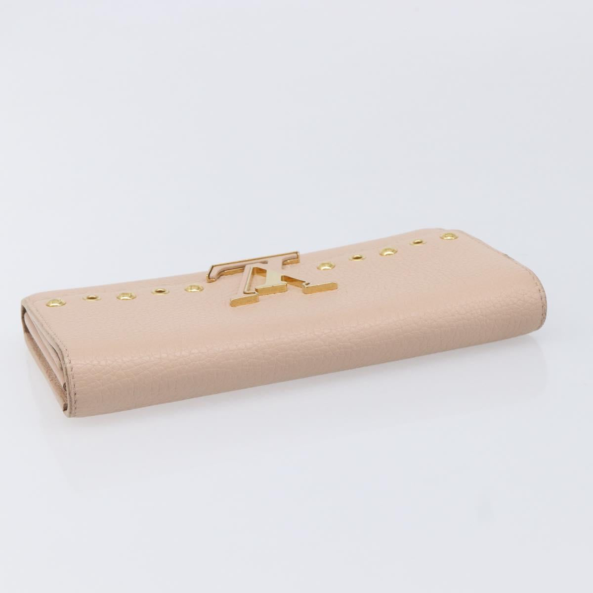 LOUIS VUITTON Portefeuille Capsine Wallet Taurillon Clemence M62763 Auth 216169V