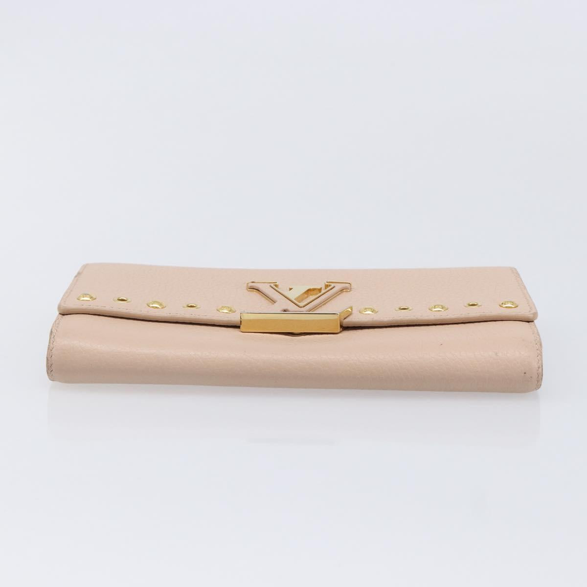 LOUIS VUITTON Portefeuille Capsine Wallet Taurillon Clemence M62763 Auth 216169V