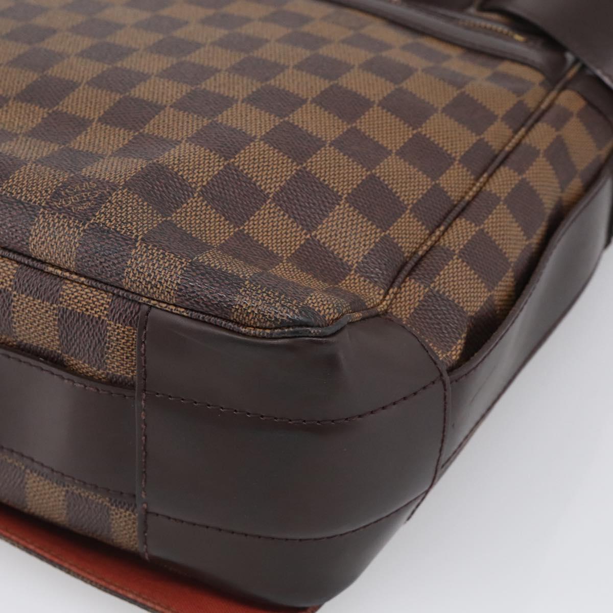 LOUIS VUITTON Damier Ebene Bastille Shoulder Bag N45258 LV Auth 216170