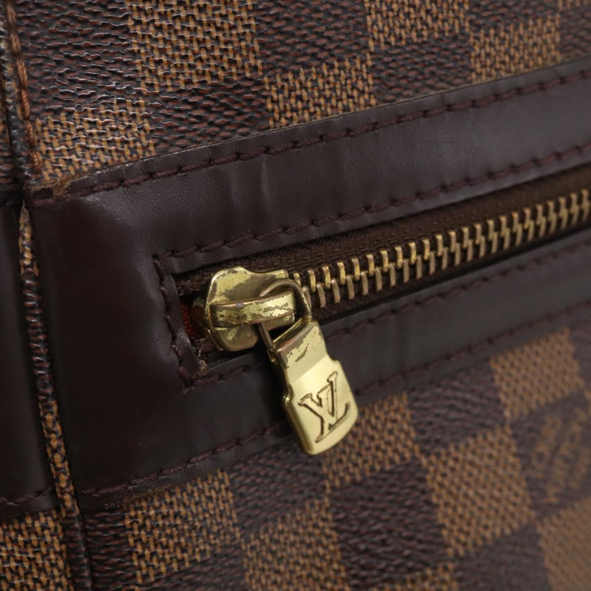 LOUIS VUITTON Damier Ebene Bastille Shoulder Bag N45258 LV Auth 216170