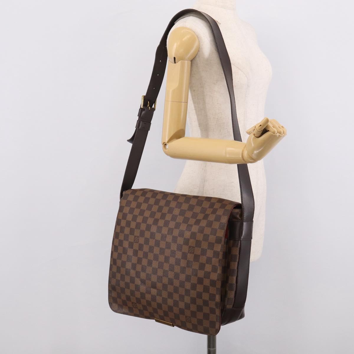LOUIS VUITTON Damier Ebene Bastille Shoulder Bag N45258 LV Auth 216170
