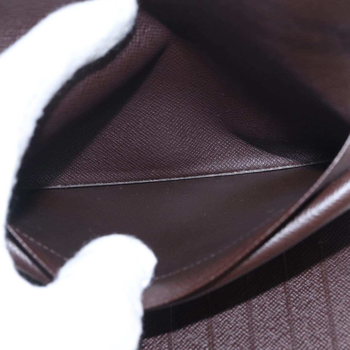 LOUIS VUITTON Damier Ebene Porte Tresor Etui Papie Wallet N61202 LV Auth 216174V