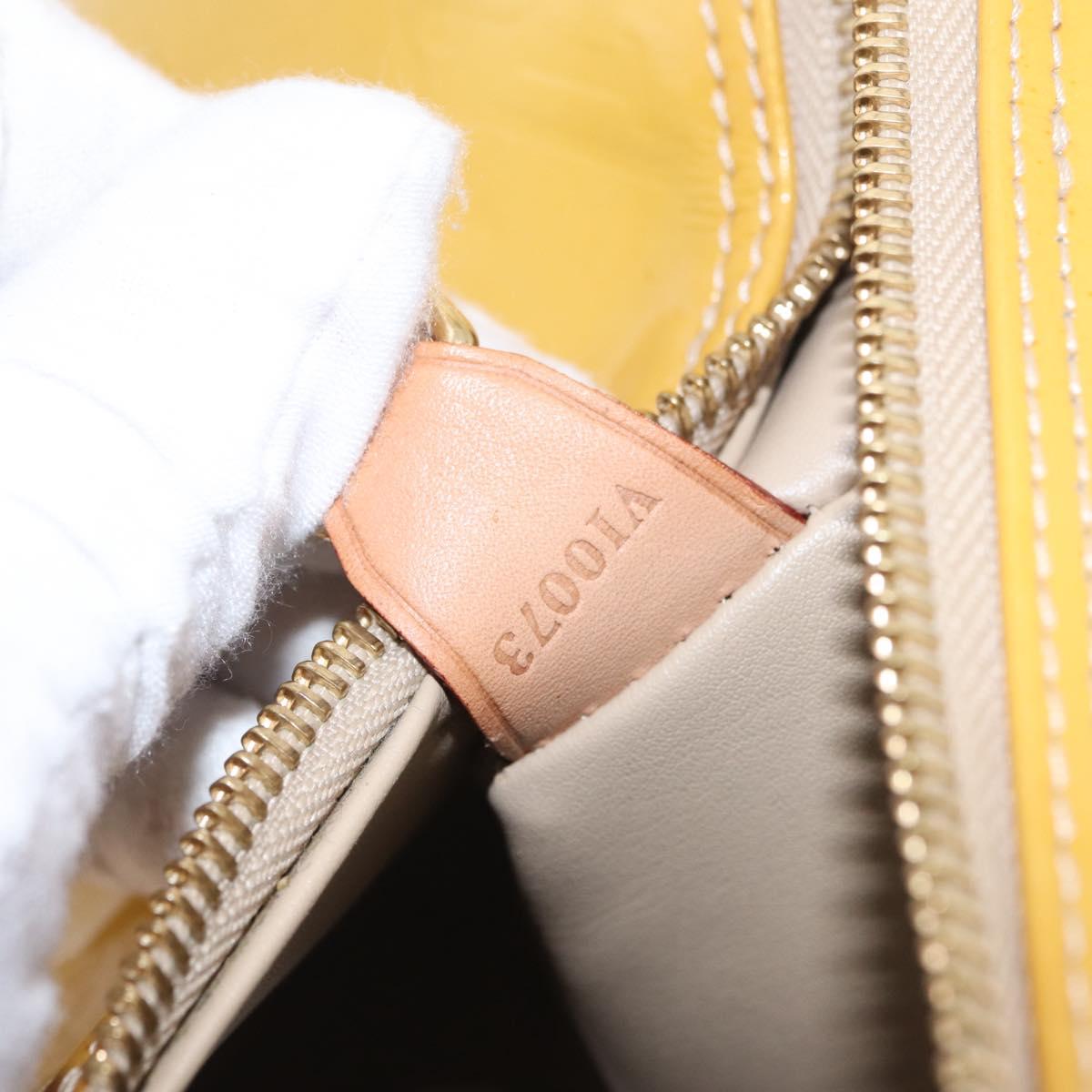 LOUIS VUITTON Monogram Vernis Bedford Hand Bag Beige M91006 LV Auth 216218V