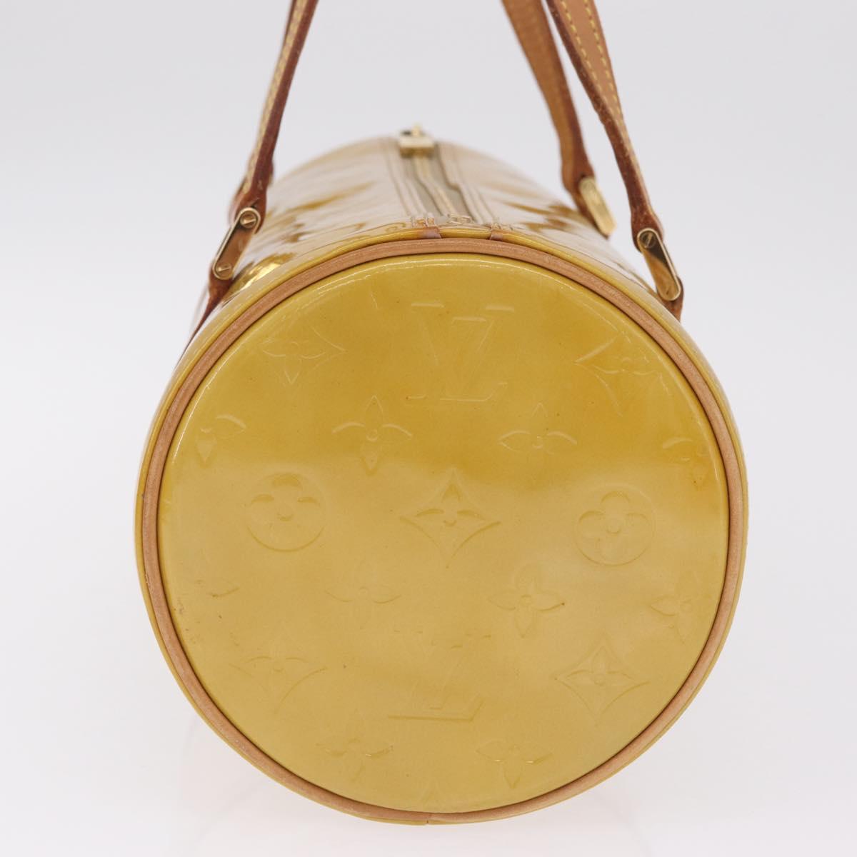 LOUIS VUITTON Monogram Vernis Bedford Hand Bag Beige M91006 LV Auth 216218V