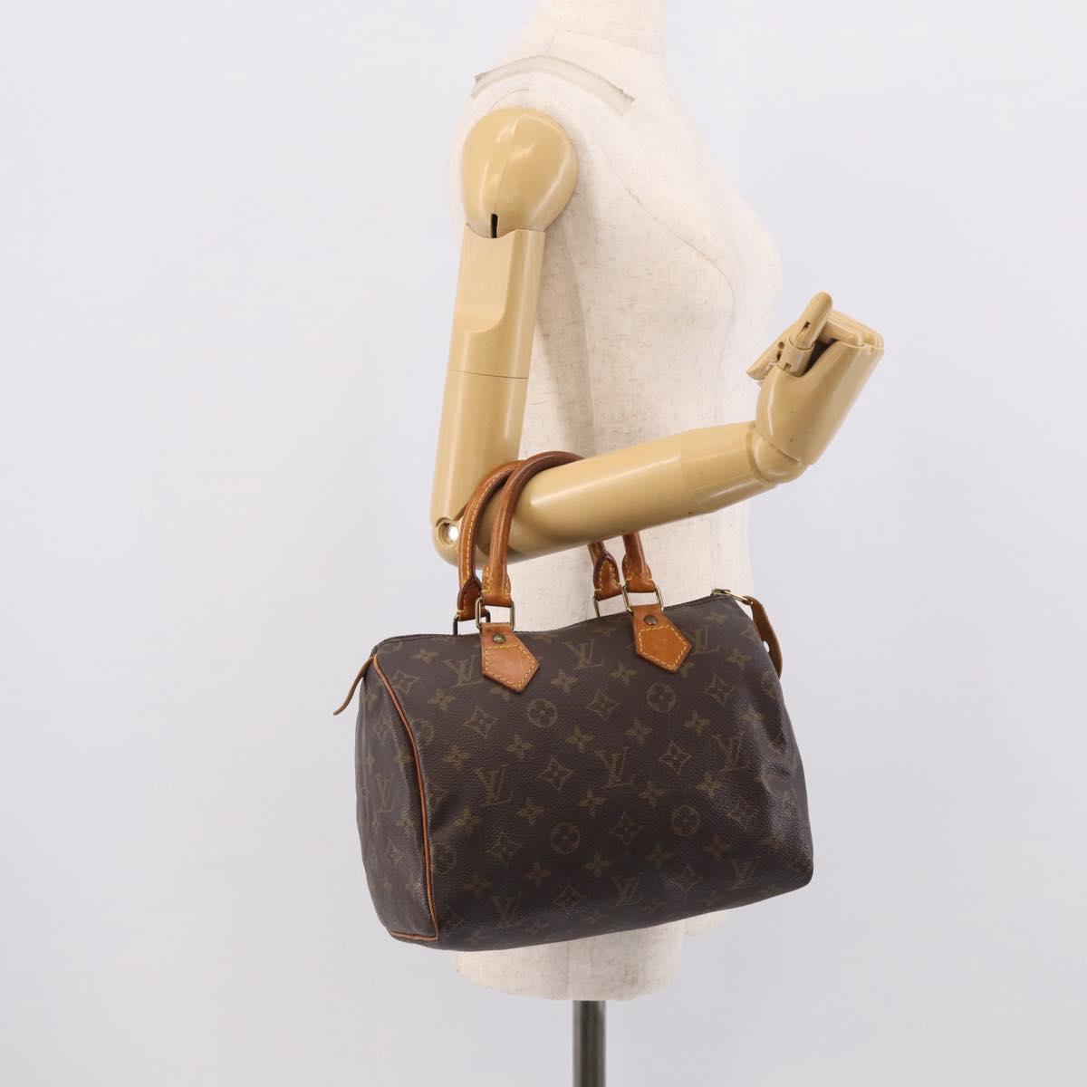 LOUIS VUITTON Monogram Speedy 25 Hand Bag M41528 LV Auth 216224