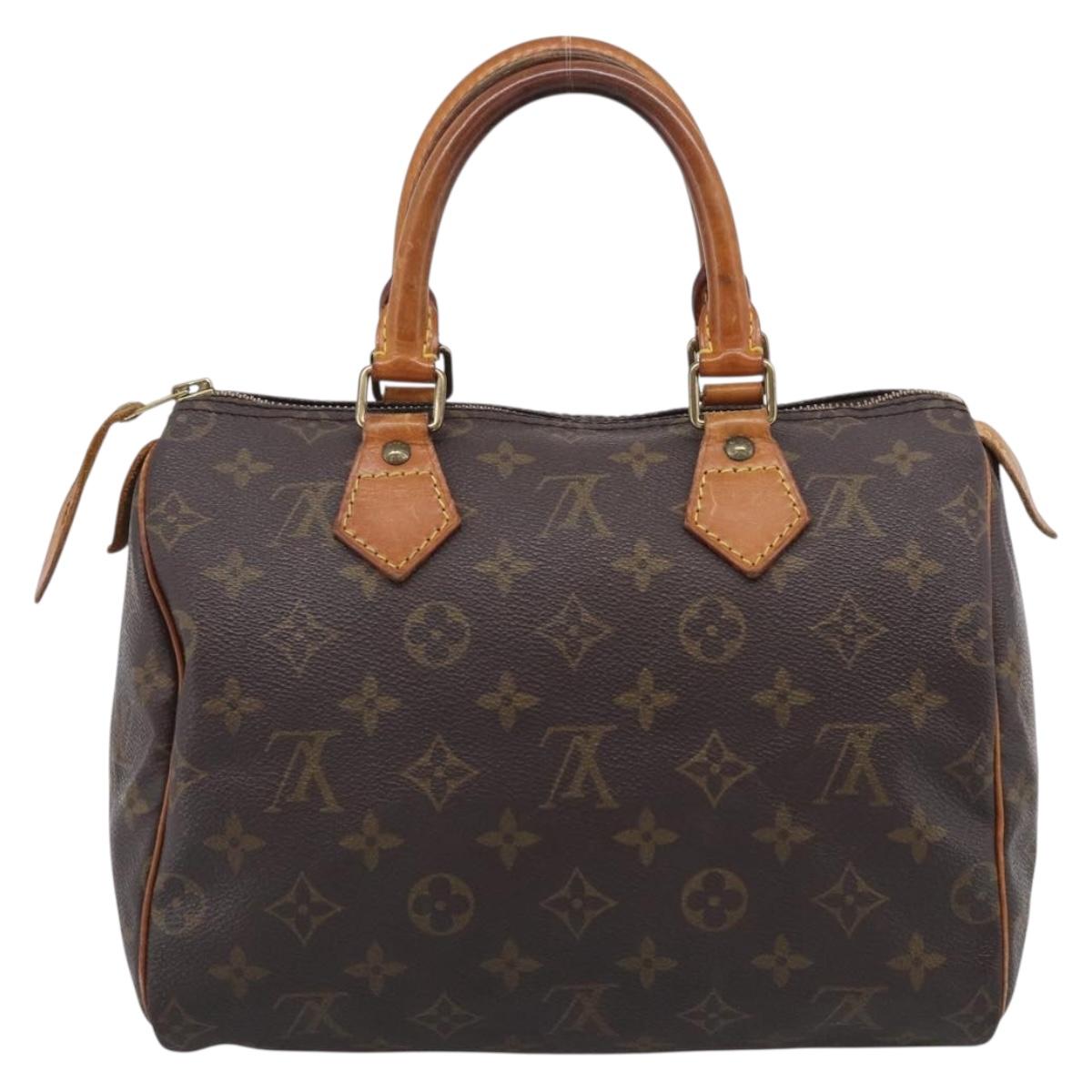 LOUIS VUITTON Monogram Speedy 25 Hand Bag M41528 LV Auth 216224