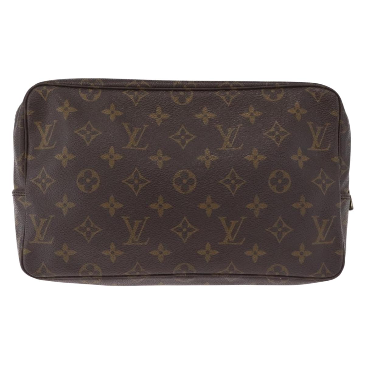 LOUIS VUITTON Monogram Trousse Toilette 28 Clutch Bag M47522 LV Auth 216242A