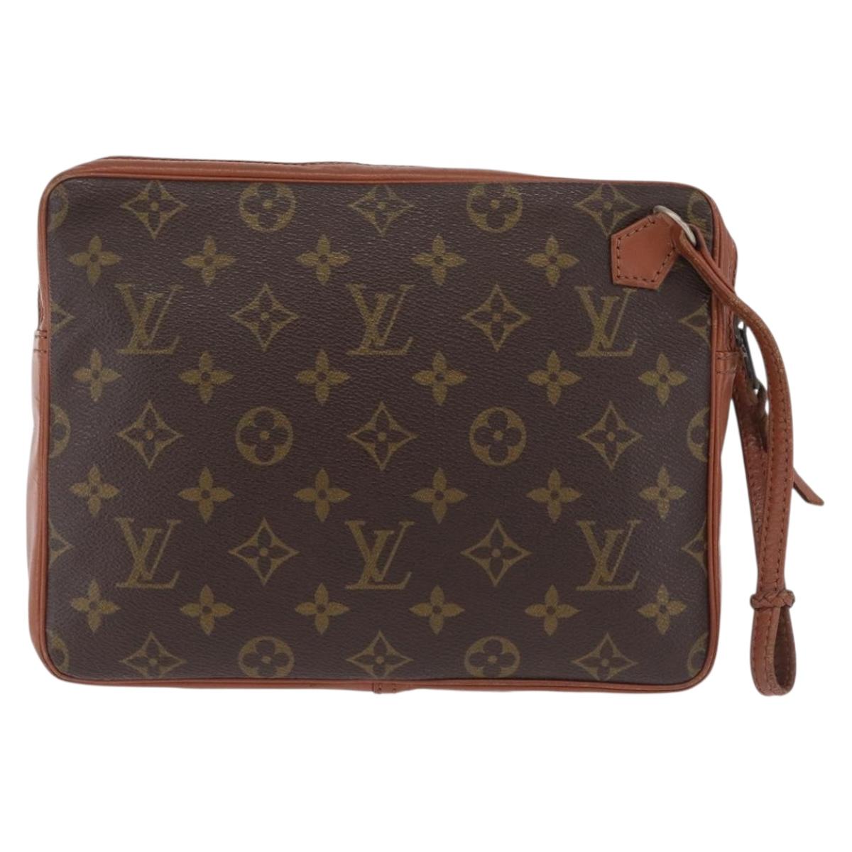 LOUIS VUITTON Monogram Pochette Sports Clutch Bag LV Auth 216253