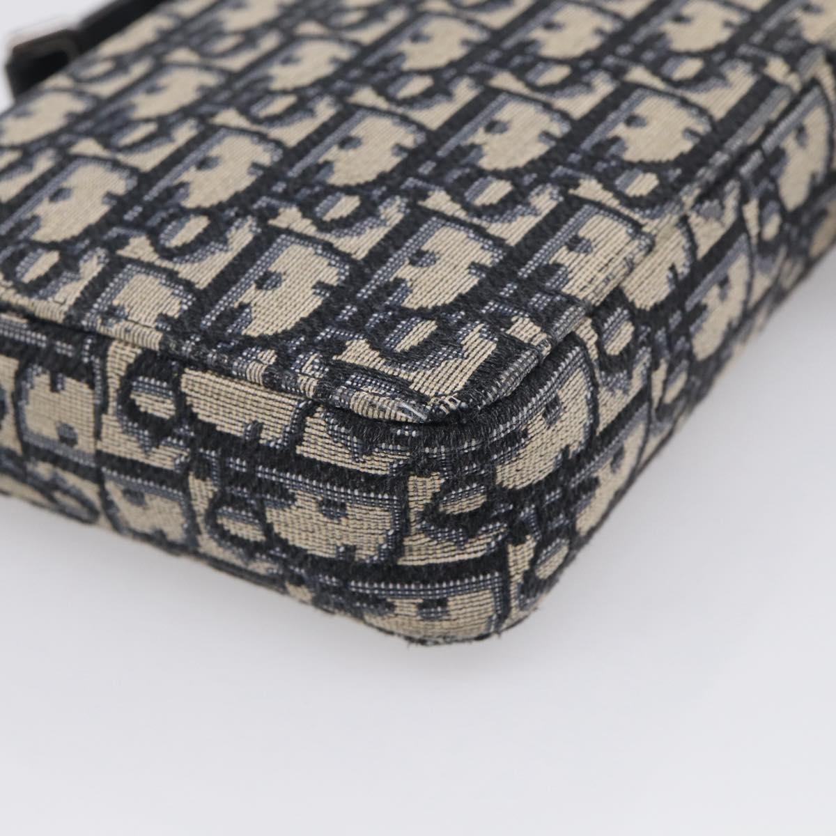 Christian Dior Trotter Canvas Oblique Messenger Pouch Bag Navy Auth 216266V