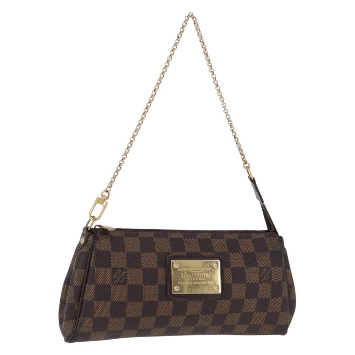LOUIS VUITTON Damier Ebene Eva Shoulder Bag N55213 LV Auth 216275A