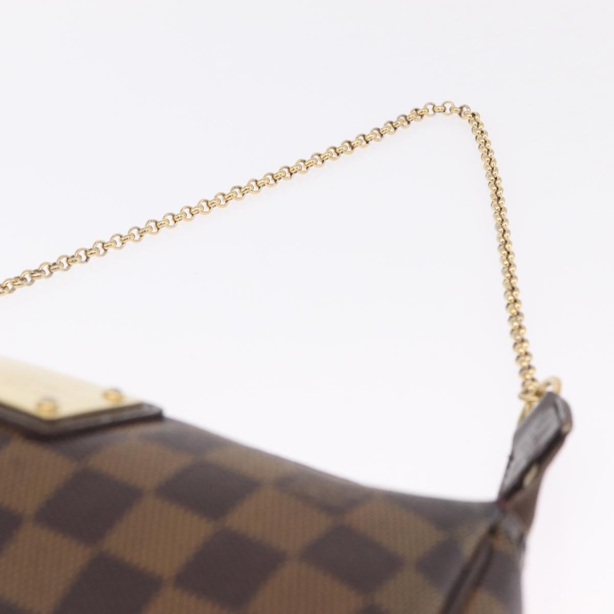 LOUIS VUITTON Damier Ebene Eva Shoulder Bag N55213 LV Auth 216275A