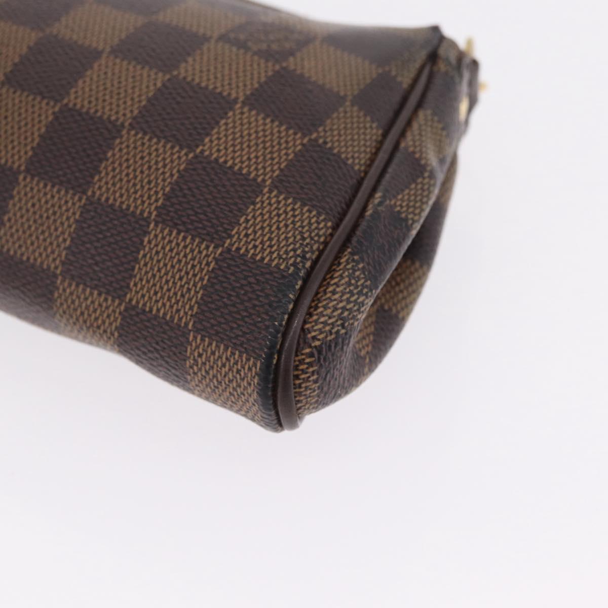 LOUIS VUITTON Damier Ebene Eva Shoulder Bag N55213 LV Auth 216275A