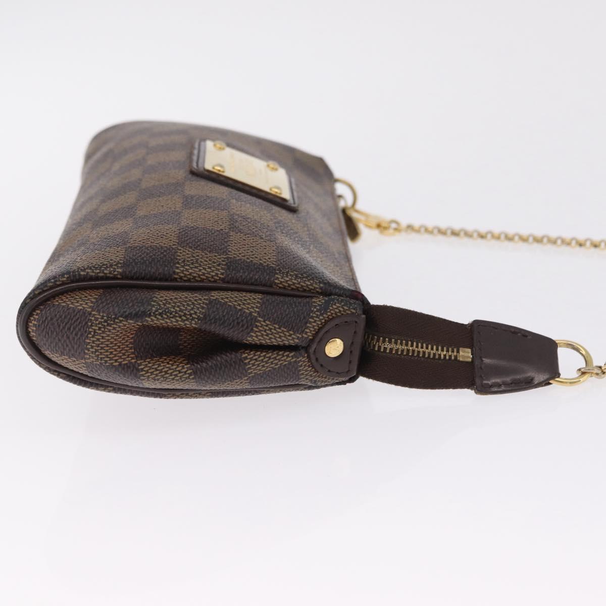 LOUIS VUITTON Damier Ebene Eva Shoulder Bag N55213 LV Auth 216275A