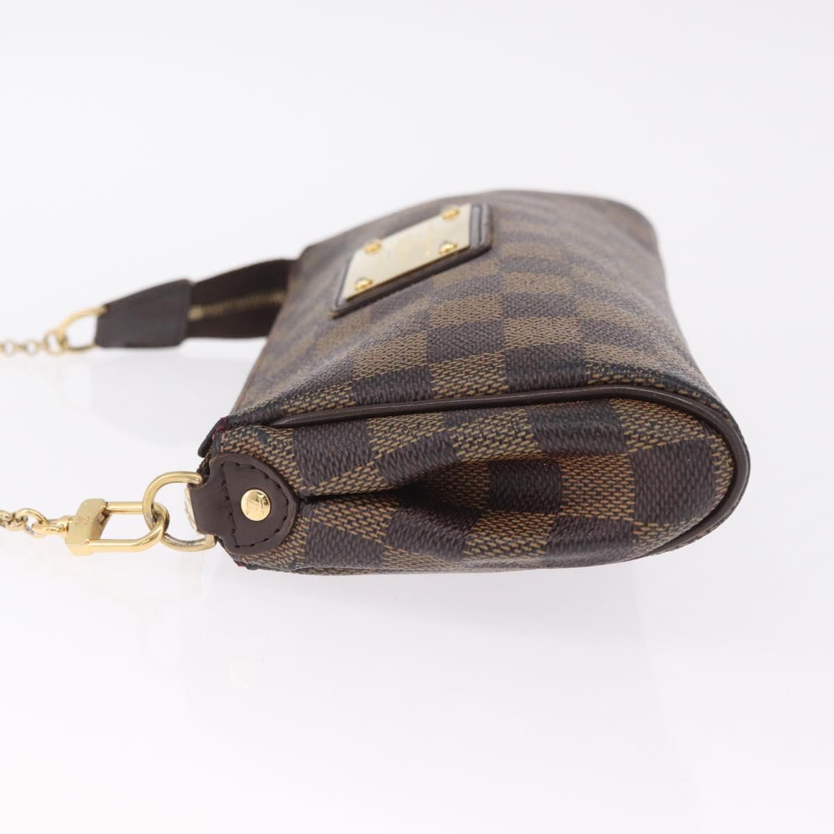 LOUIS VUITTON Damier Ebene Eva Shoulder Bag N55213 LV Auth 216275A