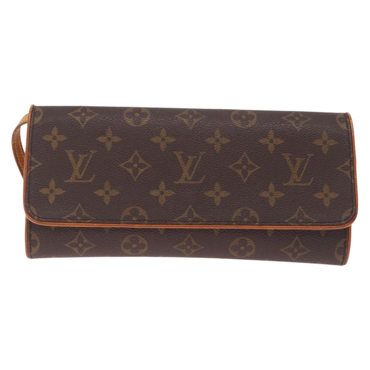 LOUIS VUITTON Monogram Pochette Twin GM Shoulder Bag M51852 LV Auth 216280