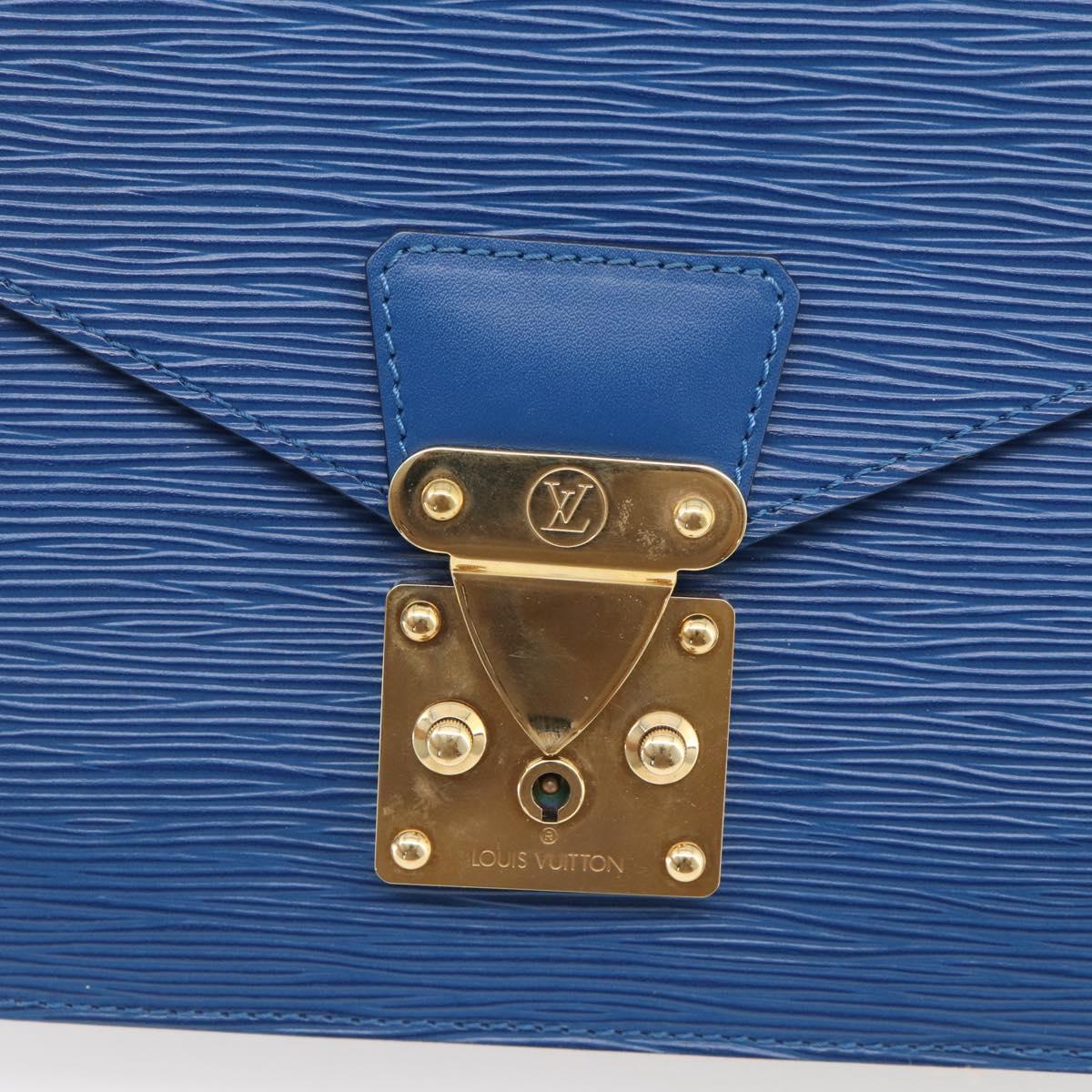 LOUIS VUITTON Epi Concorde Hand Bag Blue M52135 LV Auth 216288