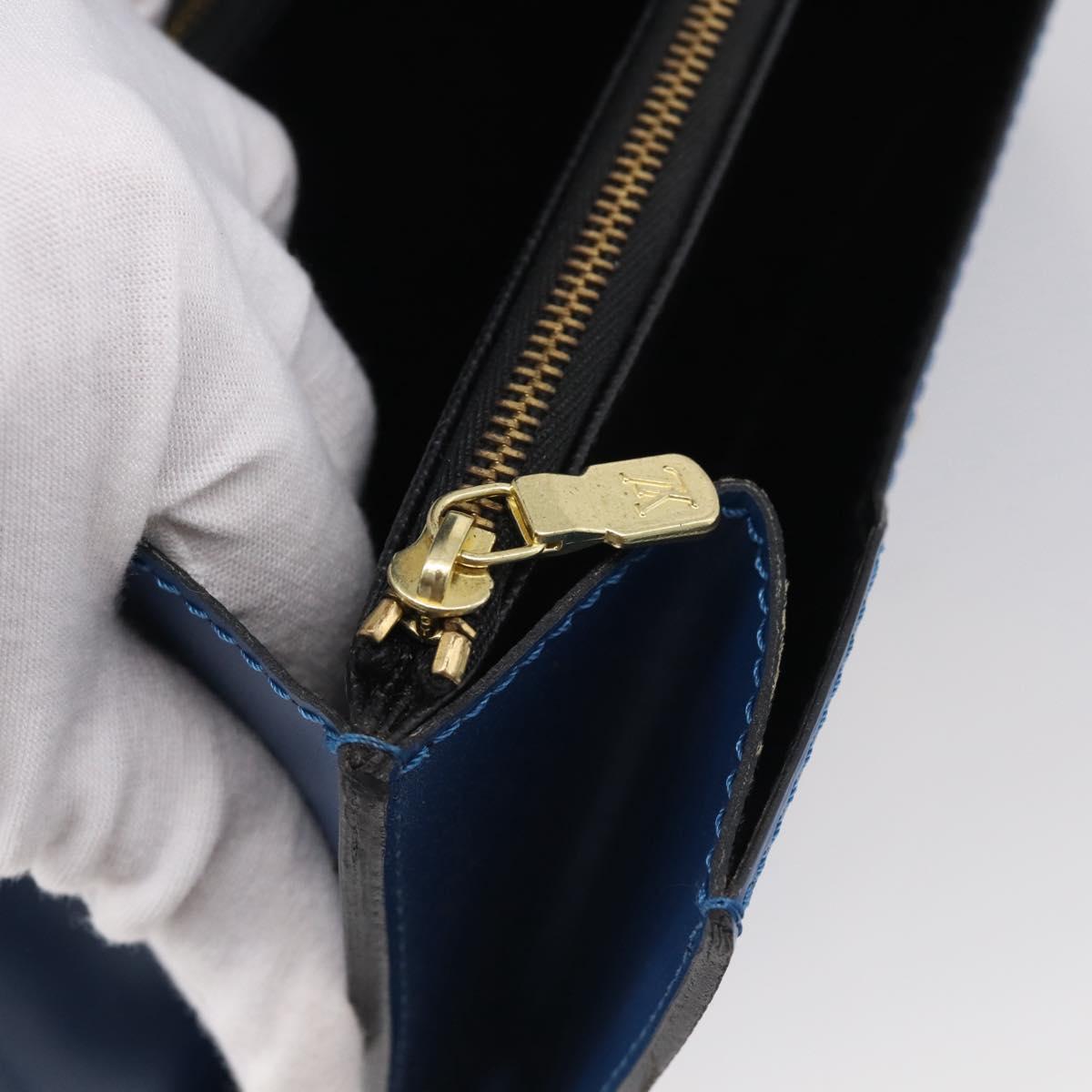 LOUIS VUITTON Epi Concorde Hand Bag Blue M52135 LV Auth 216288