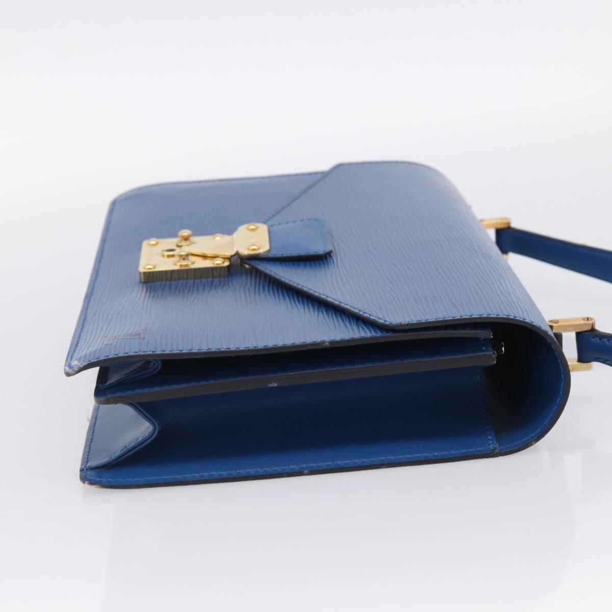 LOUIS VUITTON Epi Concorde Hand Bag Blue M52135 LV Auth 216288