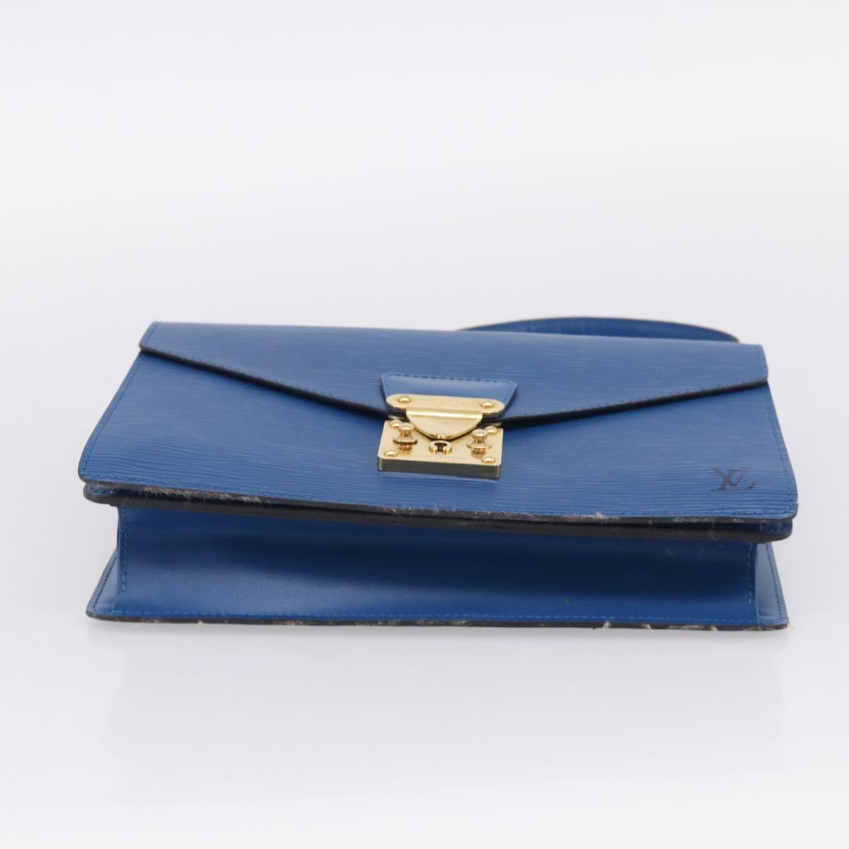 LOUIS VUITTON Epi Concorde Hand Bag Blue M52135 LV Auth 216288