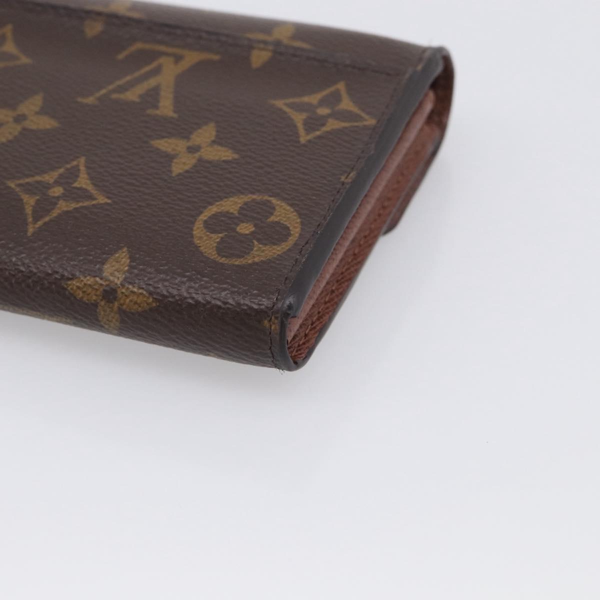 LOUIS VUITTON Monogram Portefeuille Sarah Long Wallet M60531 LV Auth 216301V