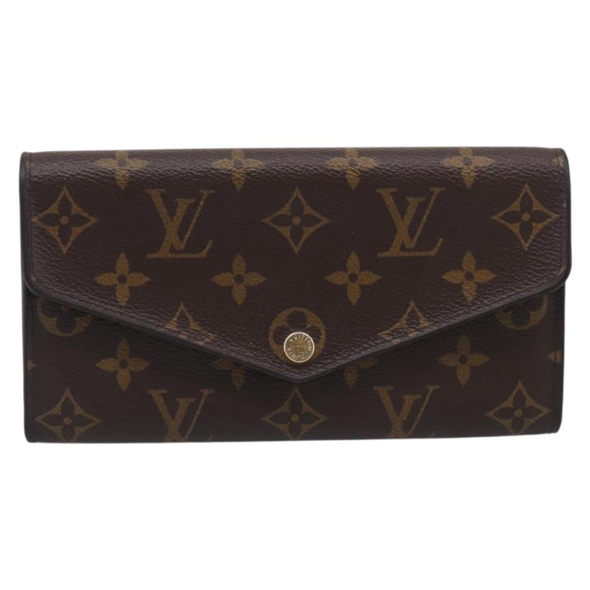 LOUIS VUITTON Monogram Portefeuille Sarah Long Wallet M60531 LV Auth 216301V
