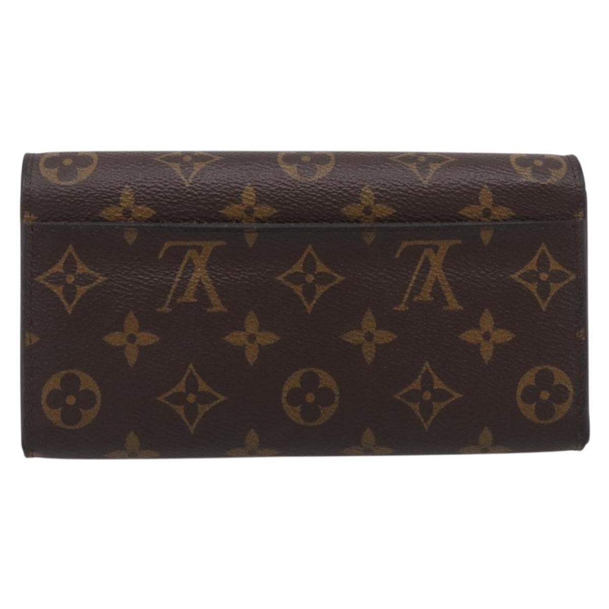 LOUIS VUITTON Monogram Portefeuille Sarah Long Wallet M60531 LV Auth 216301V