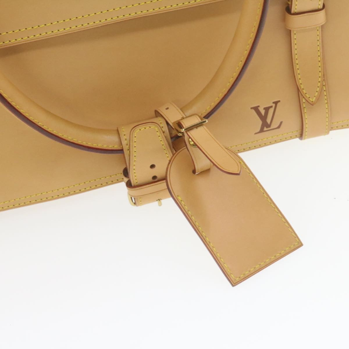 LOUIS VUITTON Nomad Travel Boston Bag Special order Beige LV Auth 22115SV