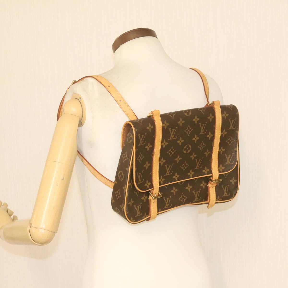 LOUIS VUITTON Monogram Sac Marelle A Dos Backpack M51158 LV Auth 22285A