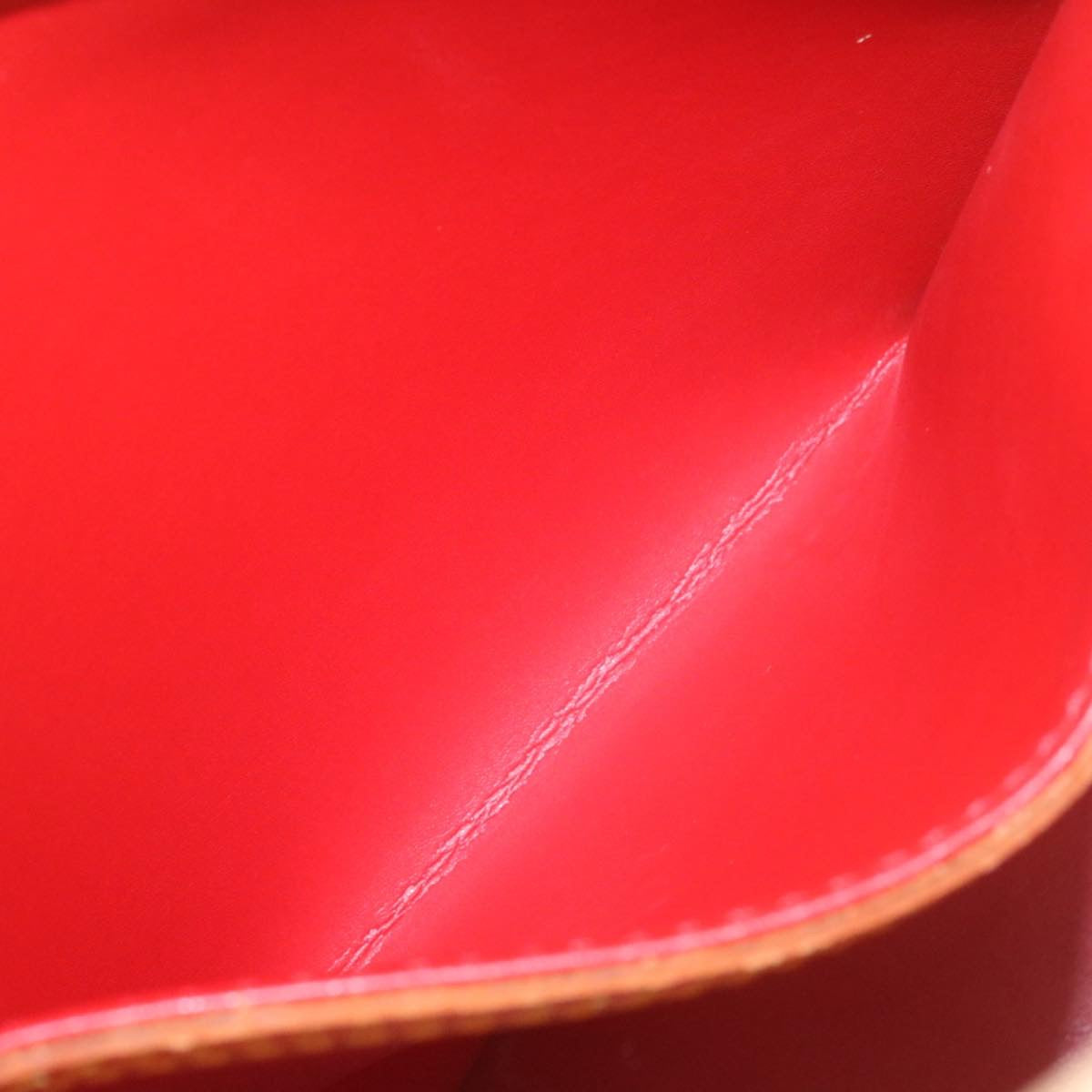 LOUIS VUITTON Monogram Vernis Bucket PM Shoulder Bag SP Order Rouge Auth 22324SM