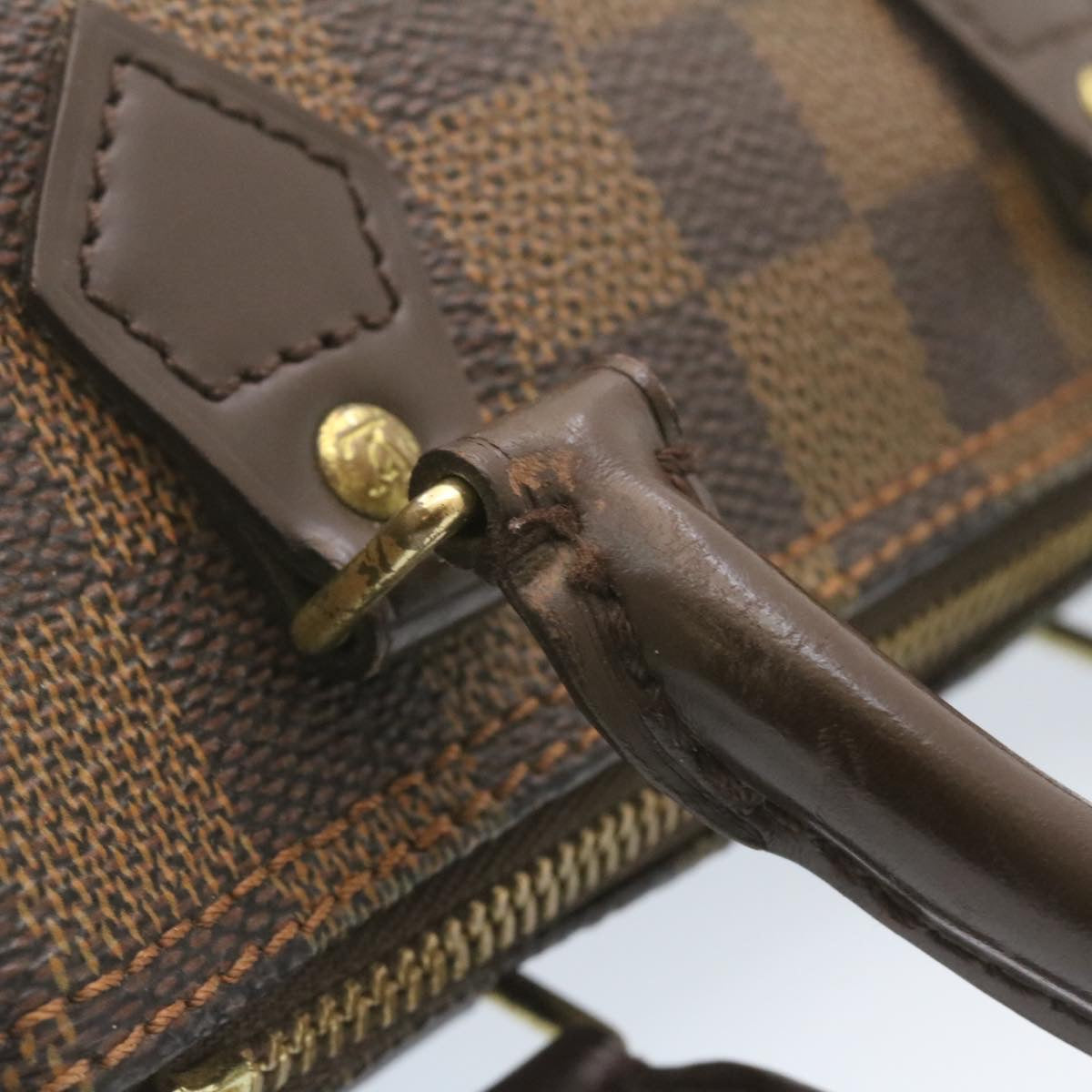 LOUIS VUITTON Damier Ebene Mini Speedy Hand Bag SP Order LV Auth 23260SM