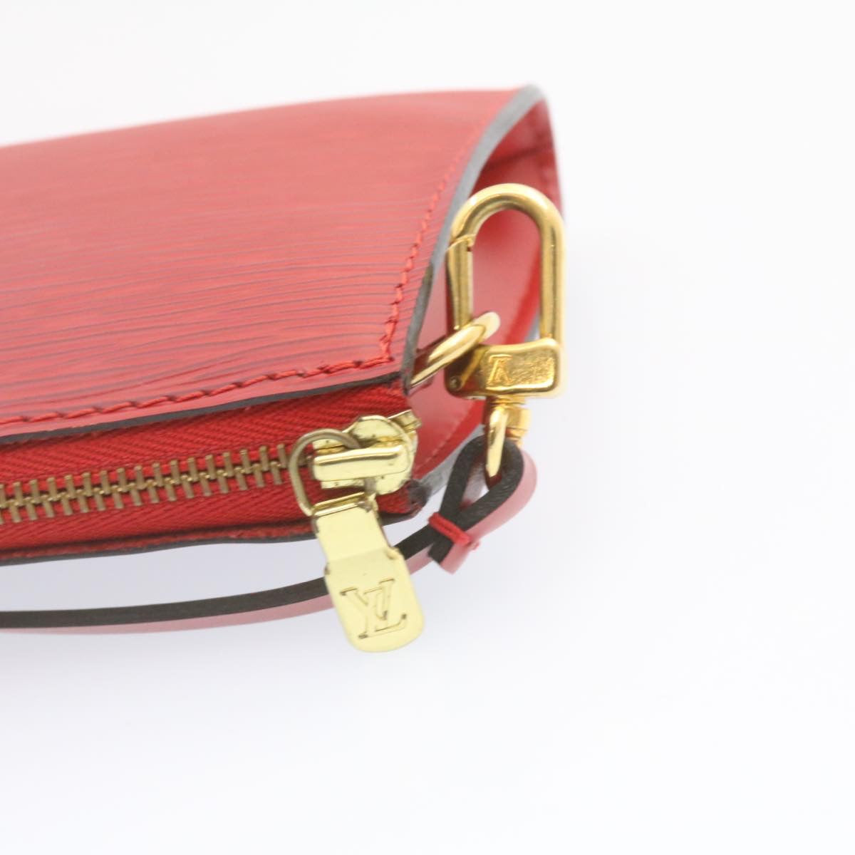 LOUIS VUITTON Epi Pochette Accessoires Pouch Red M40776 LV Auth 23311A