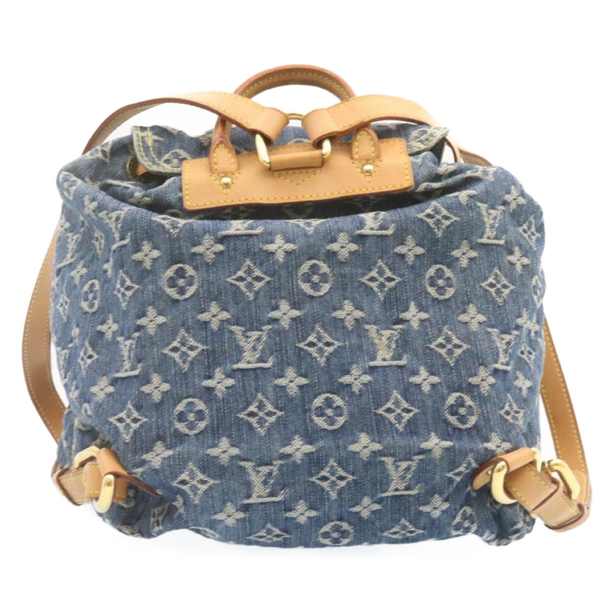 LOUIS VUITTON Monogram Denim Sac A Dos GM Backpack Blue M95056 LV Auth 23330A