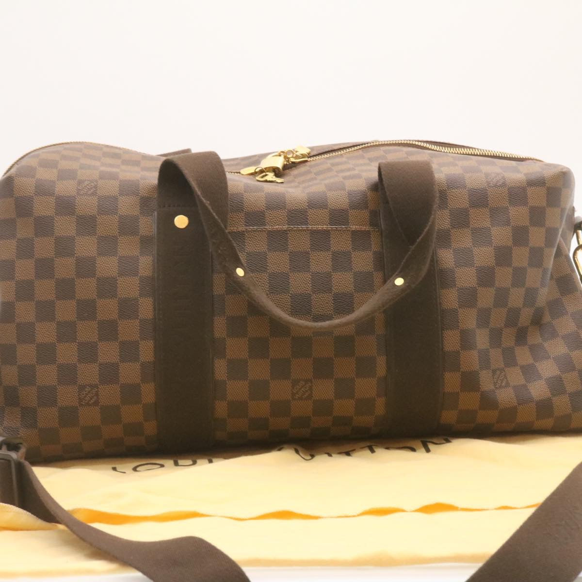 LOUIS VUITTON Damier Ebene Weekender GM Boston Bag N41139 LV Auth 23378A