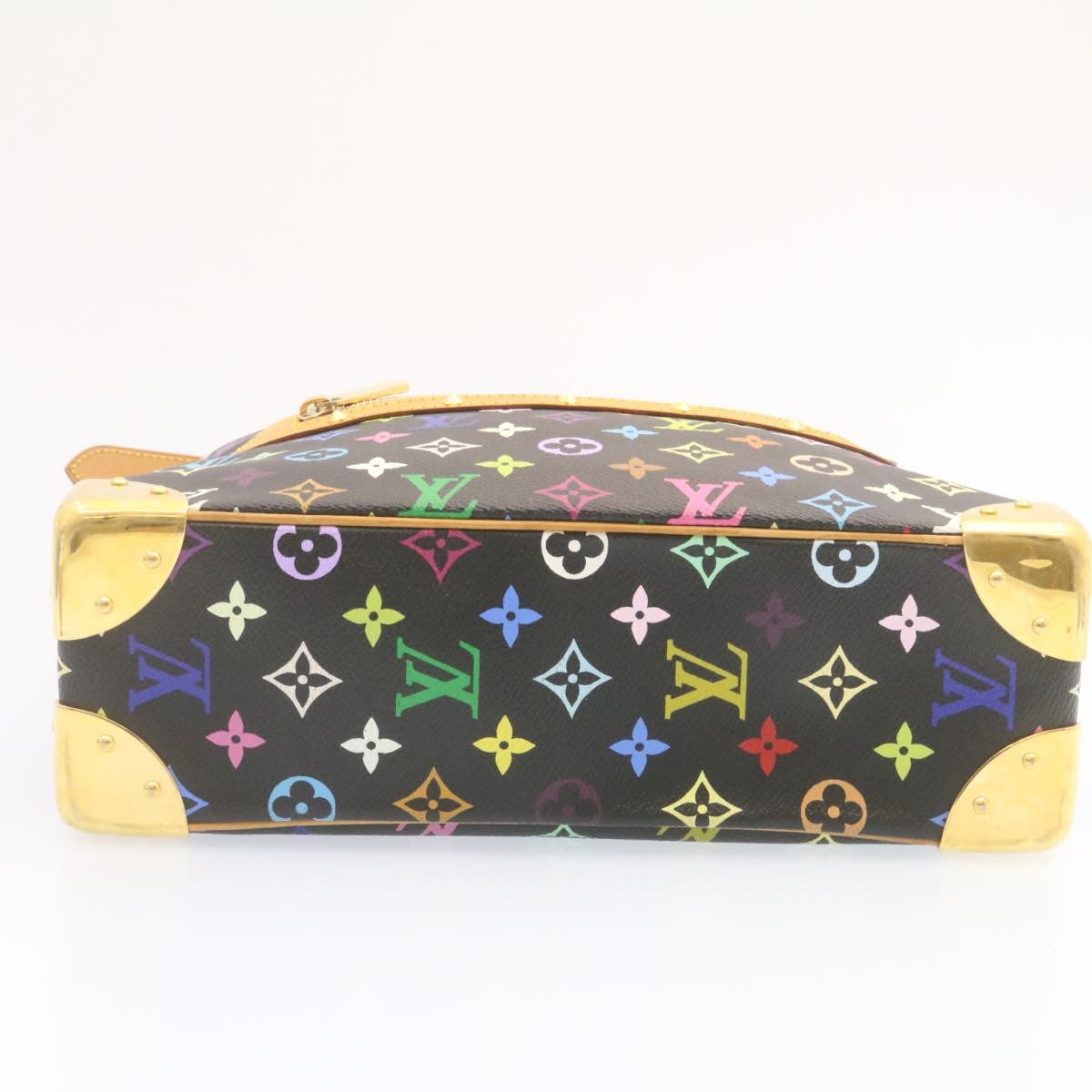 LOUIS VUITTON Monogram Multicolor Boulogne Shoulder Bag Black M92638 Auth 23547A