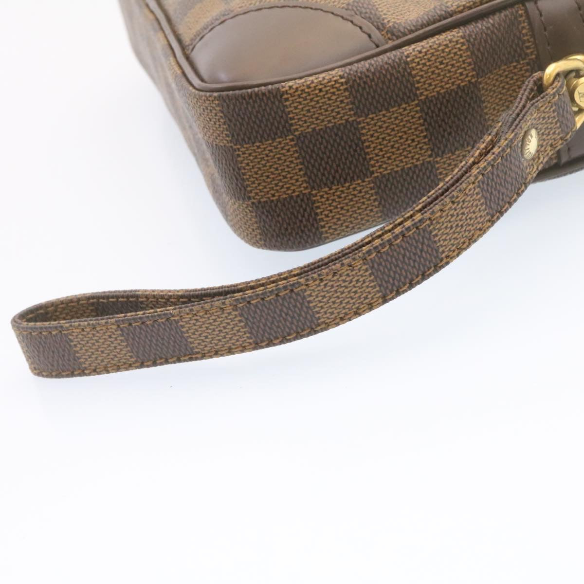 LOUIS VUITTON Damier Ebene Marly Dragonne GM Clutch Bag SP Order LV Auth 25039SA