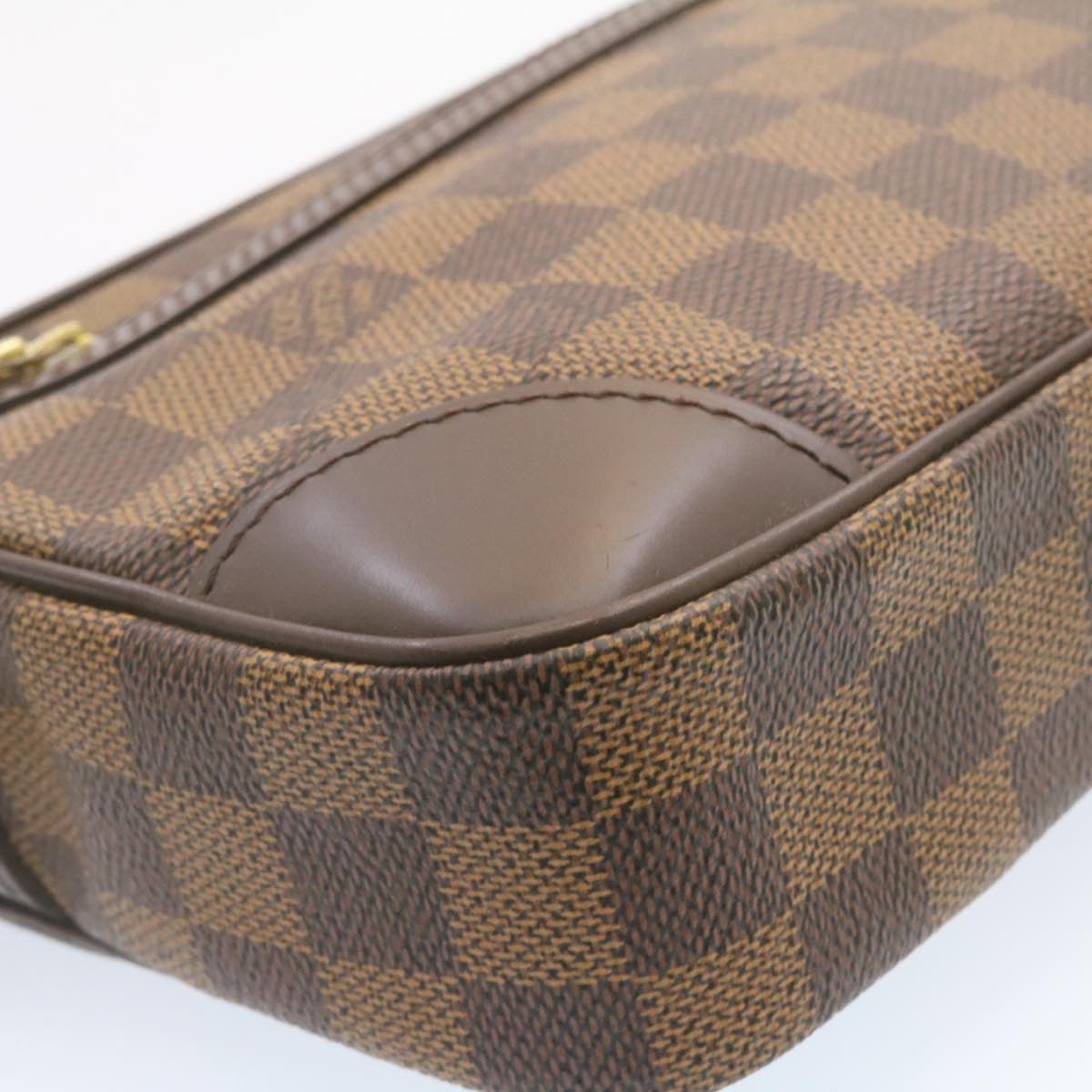 LOUIS VUITTON Damier Ebene Marly Dragonne GM Clutch Bag SP Order LV Auth 25039SA