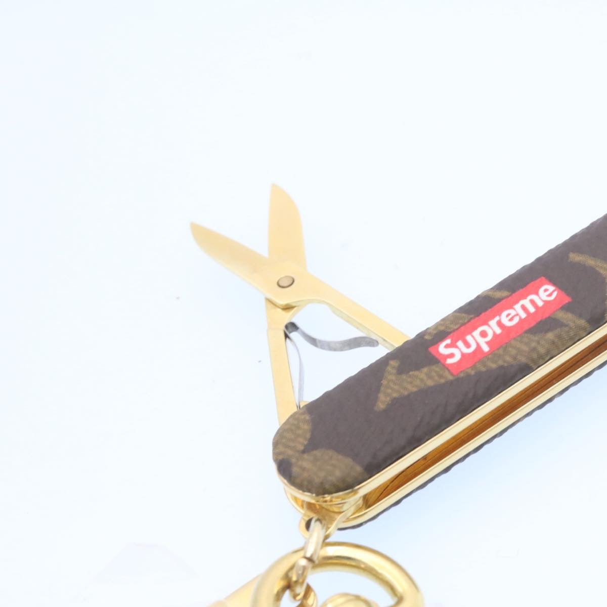 LOUIS VUITTON Supreme Monogram City Game Pocket Knife Charm MP2071 LV Auth 25299